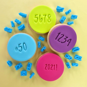 Mini Message Stamp - Script Numbers and Symbols